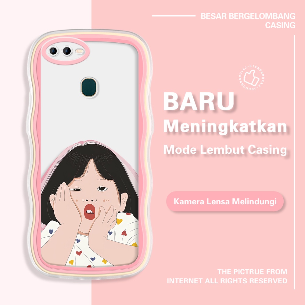 Casing Hp Untuk OPPO A12 A7 A5S A12S Phone Case Soft Handphone Naughty Girl Softcase Silikon Kesing 