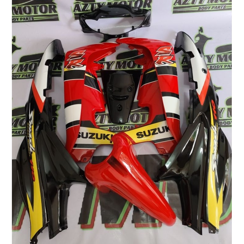 suzuki smash cover body Halus  smash lama merah hitam