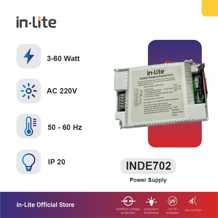 in-Lite Emergency Power Supply INDE702 3-60W