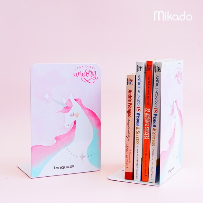 

FM - BEST SELLER Languo Penahan Buku / Book Holder Unicorn Metal LG-70133 - #D