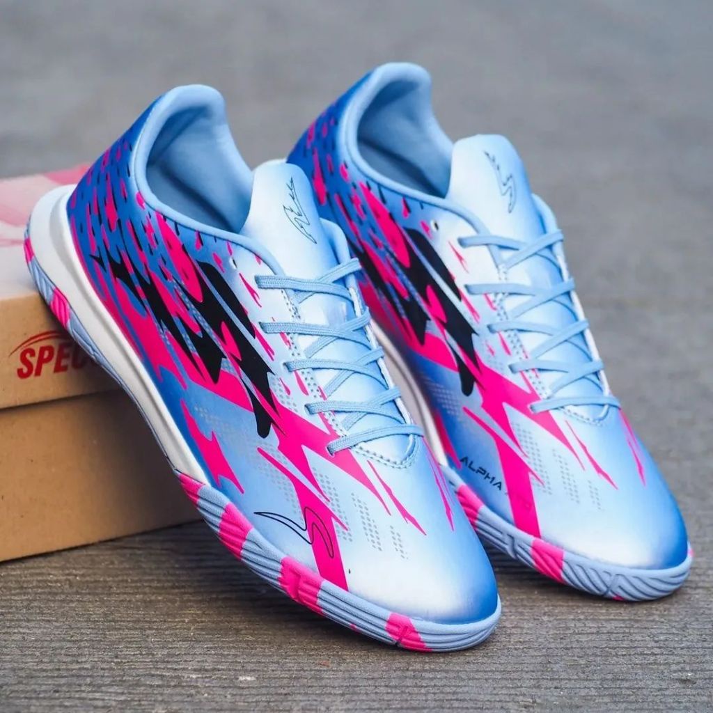 PROMO  SEPATU FUTSAL SPECS ACCELERATOR ALPHA XTD ELITE FG & PRO LILAC BLUE OLAHRAGA SEPAK BOLA BEST 