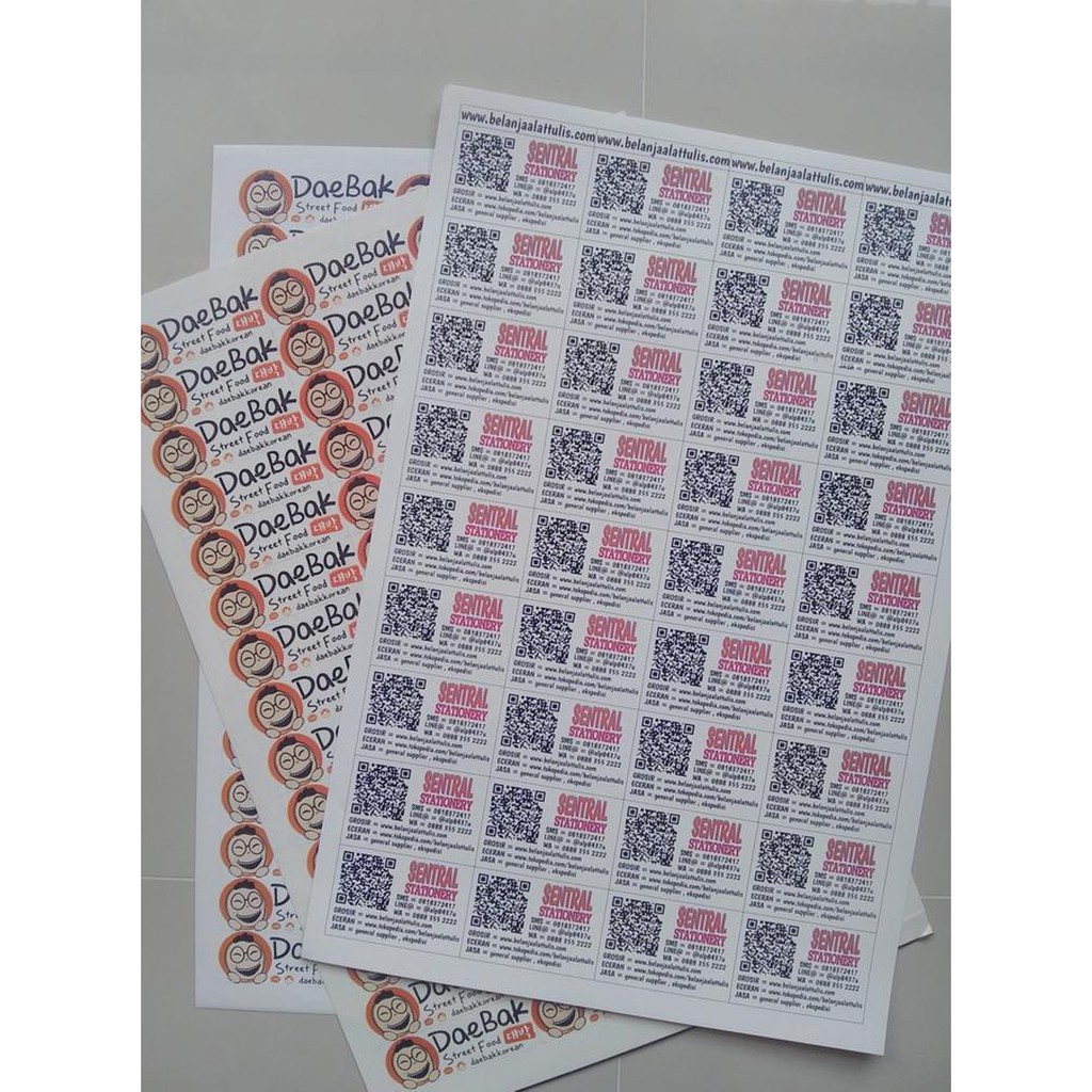 

( minim 5 lembar) cetak Stiker Bontax / Chromo ukuran 32x48 (a3+) full color