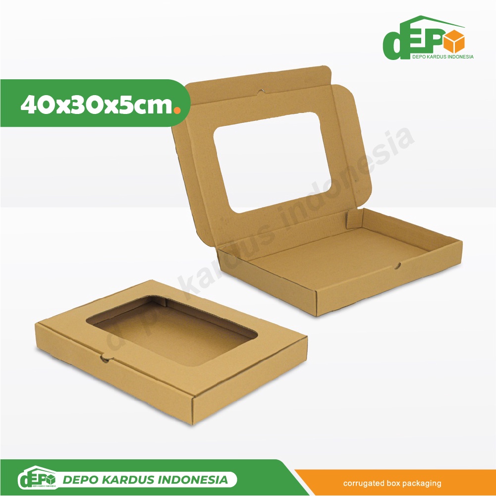 

Depo Box 40X30X5 (DAY) cm Kardus/Karton/kemasan/Hampers/Baju/gift
