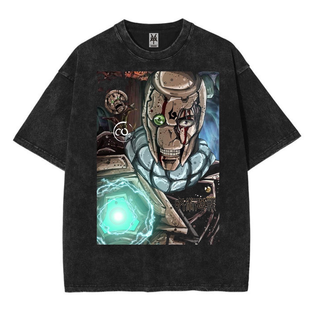 Kaos oversize jujutsu kaisen mechamaru robot washed washing vintage tee