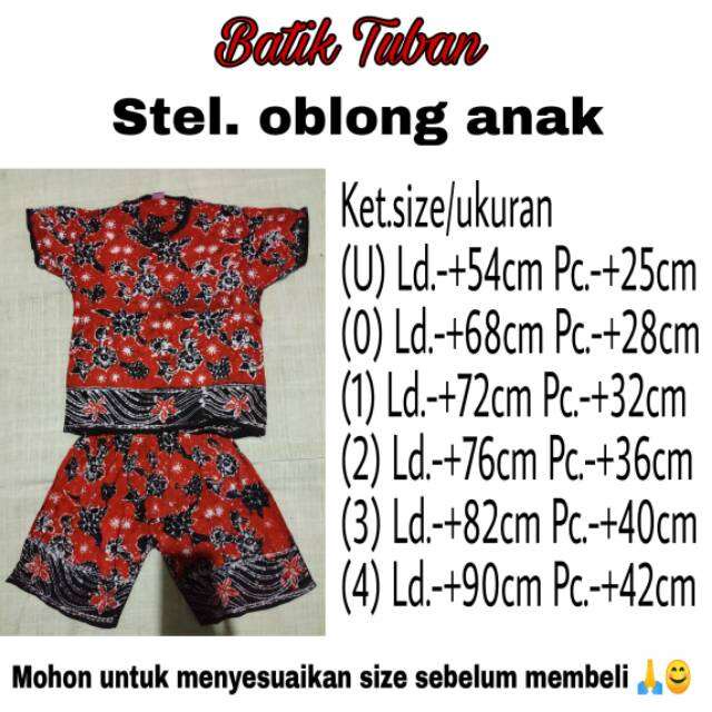 SETELAN BAJU ANAK BAJU BATIK ANAK BATIK GEDOG TUBAN SETELAN SUNAN BONANG  UMUR 6-24 BULAN BATIK TUBA