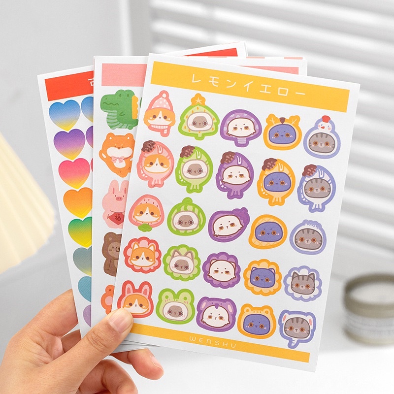 

17. Stiker Imoda Beruang Lucu Stiker Scrapbook Dekoratif 2lembar [thehanscorner]