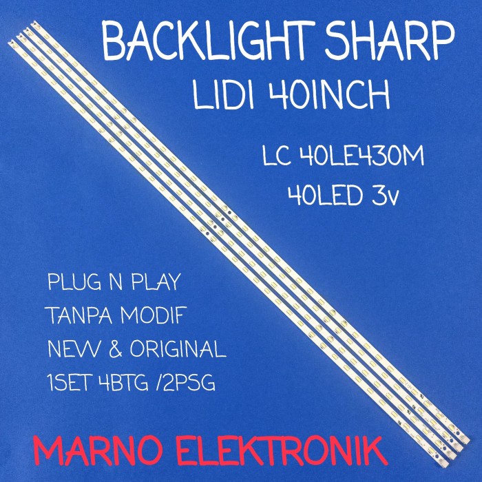 LAMPU BACKLIGHT TV SHARP LC-40LE430M BL LC 40LE430M BL STRIP 40LE430