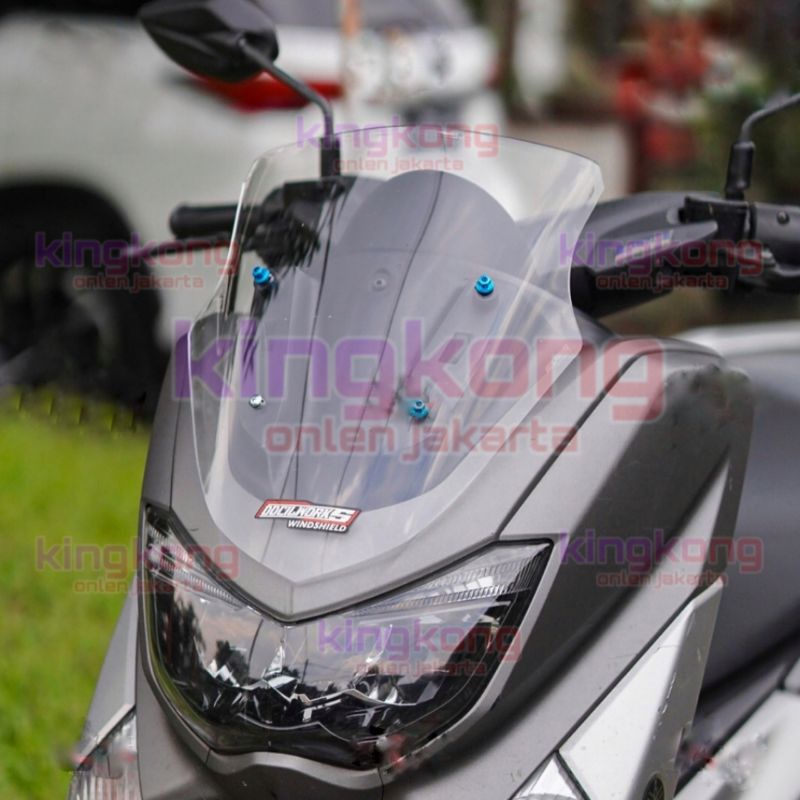 WINDSHIELD VISOR NMAX OLD STANDARD, WS VISOR NMAX LAMA STD, NMAX OLD STD (FREE KARET DAN BAUT VISOR)
