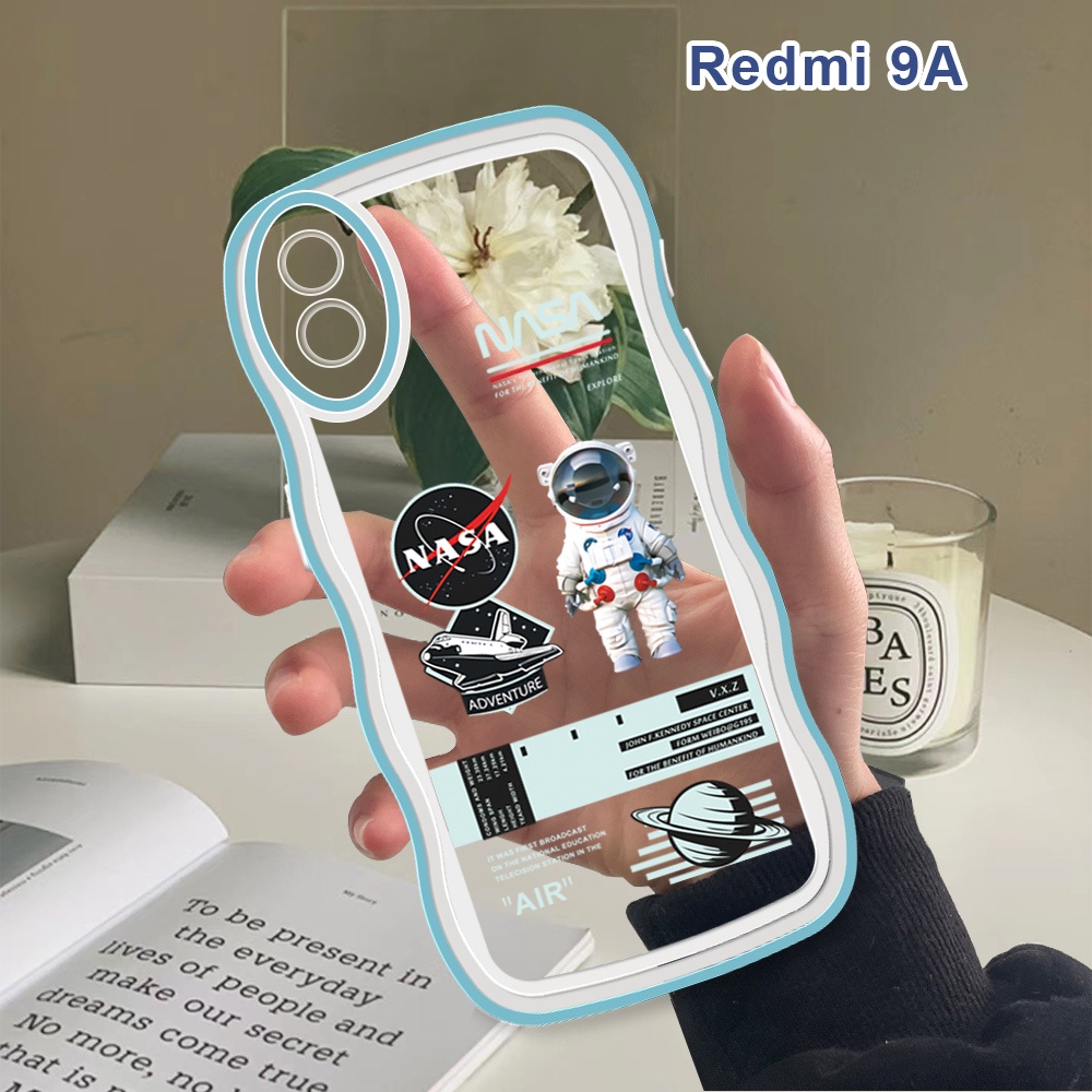 Casing Untuk Xiaomi Redmi 9A 9C 9T 9 8 8A 7 6 6A Soft Case Nasa Astronaut Shockproof Ponsel Cover Si