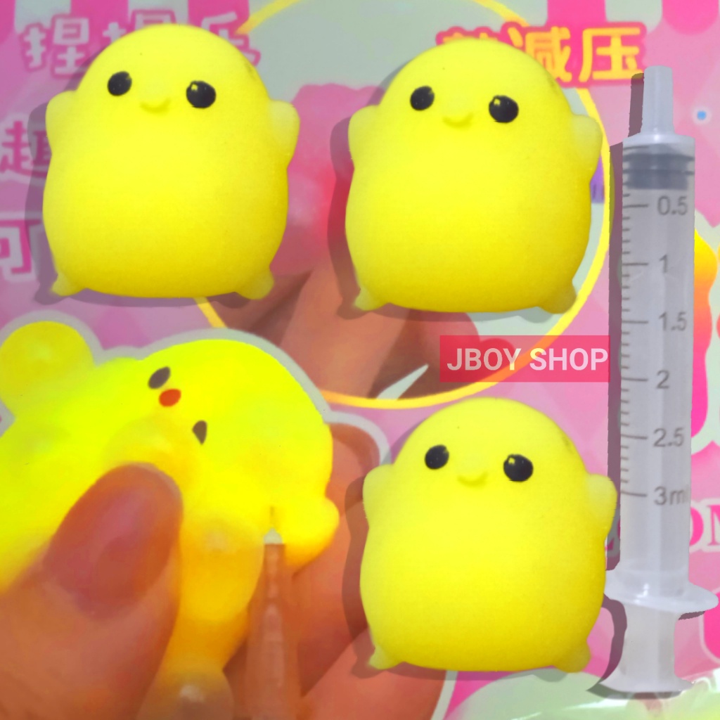 ISI 2 SQUISHY MOCHI CUTE LICENSED MURAH + ALAT TIUPNYA / STRESS RELIEF TOY / SQUISHY