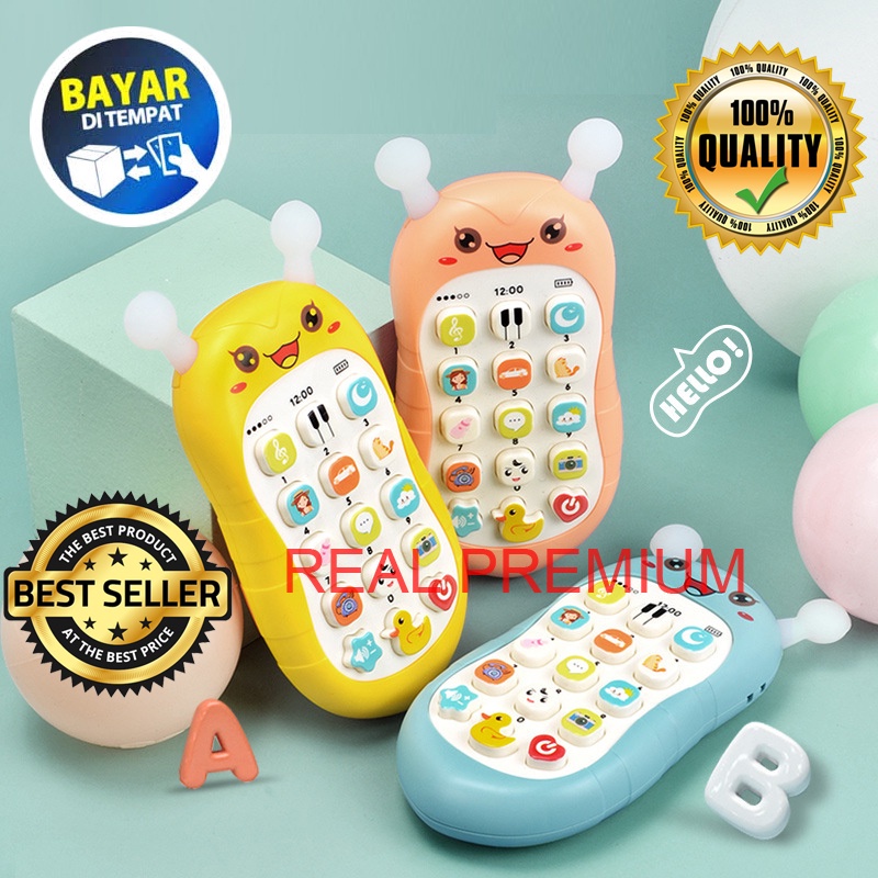 Mainan Edukasi Anak Telepon Mainan Music Phone / Telepon Bayi / Handphone Bayi RM
