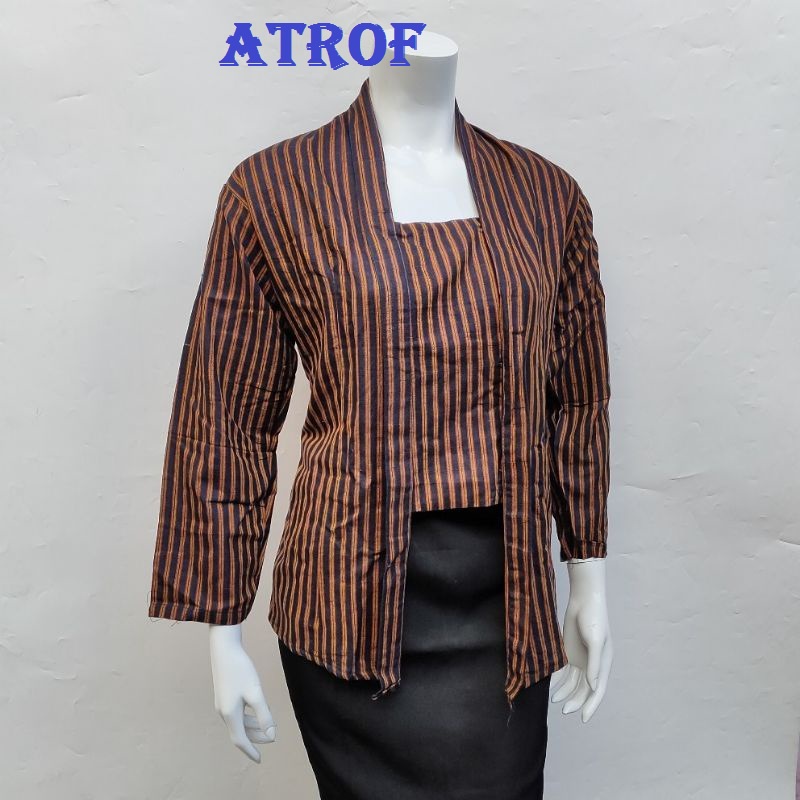 Kebaya Tenun Lurik Dewasa Halus / Premium  - Baju Kebaya Tenun Lurik Dewasa Halus / Premium - Kebaya