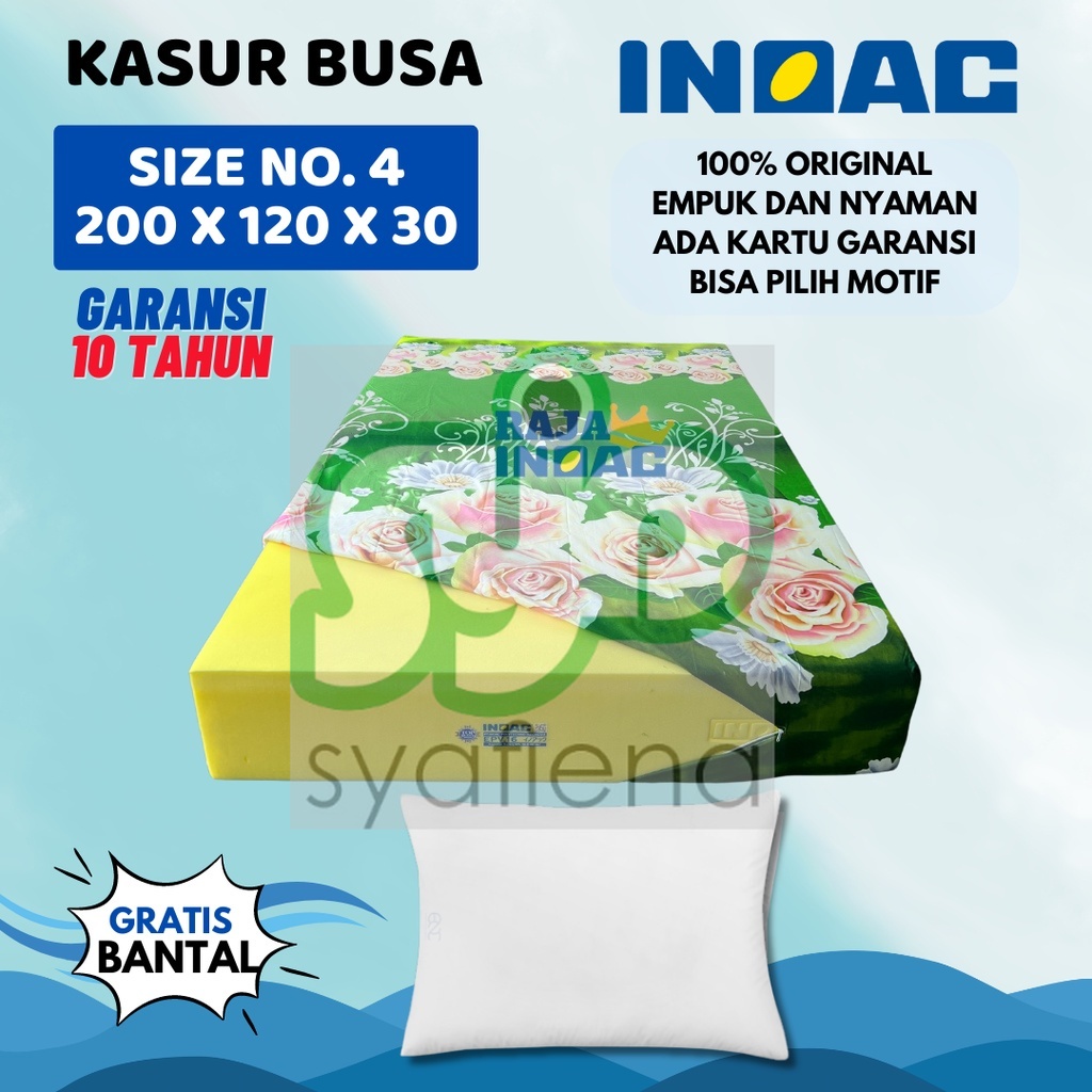 MURAH [200x120x30] Kasur Busa INOAC NO. 4 Ukuran 200x120x30 cm Garansi 10 Tahun / Kasur INOAC Size 1