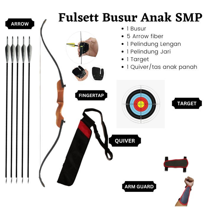 Busur Panah Standar Panahan Anak Arrow Fiber