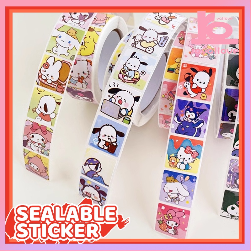 

COD✨500 Lembarstiker Bahankartun Lucu Sanrio Stiker Bahan Melody Kuromi Yuji Stiker Anjing Dekorasi DIY