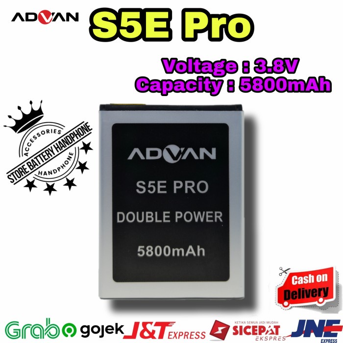 Baterai Advan S5E pro double power - Batrai hp Advan S5E pro