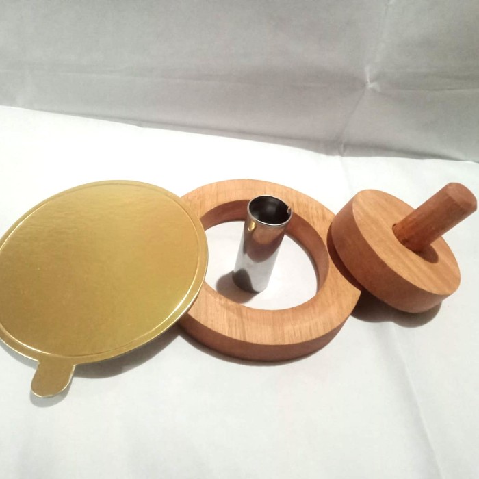 Cetakan donat kayu 1set/cetakan donat