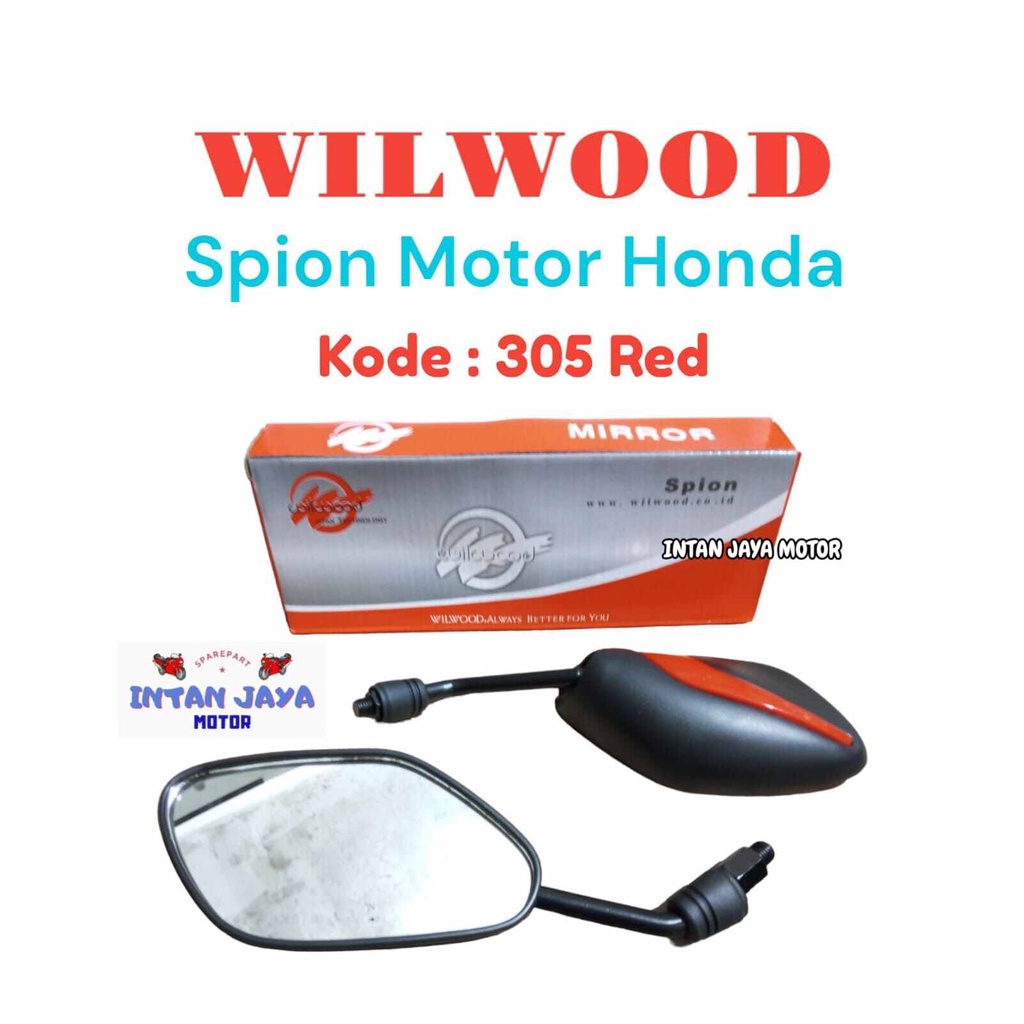 1 SET WILWOOD KACA SPION MOTOR HONDA 305 RED SPION HONDA KACA SPION HONDA MERAH MURAH KACA MOTOR SPI