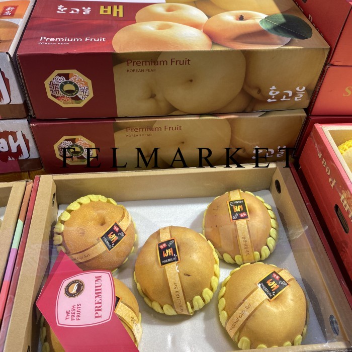 

Pear Singo Korea Original JUMBO isi 5 Pcs / Hampers Buah Pear Imlek