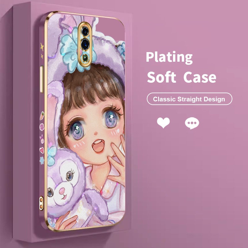 Golden Plated Casing Case For Oppo Reno Reno 2 2F 2Z 3 Case For Oppo Reno 4 4F Lite OPOP Reno 2 F Z 