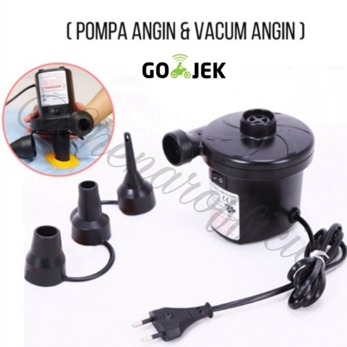 SURIA POMPA KASUR ANGIN / POMPA MATRAS MOBIL / POMPA PELAMPUNG RENANG / AC ELECTRIC AIR PUMP