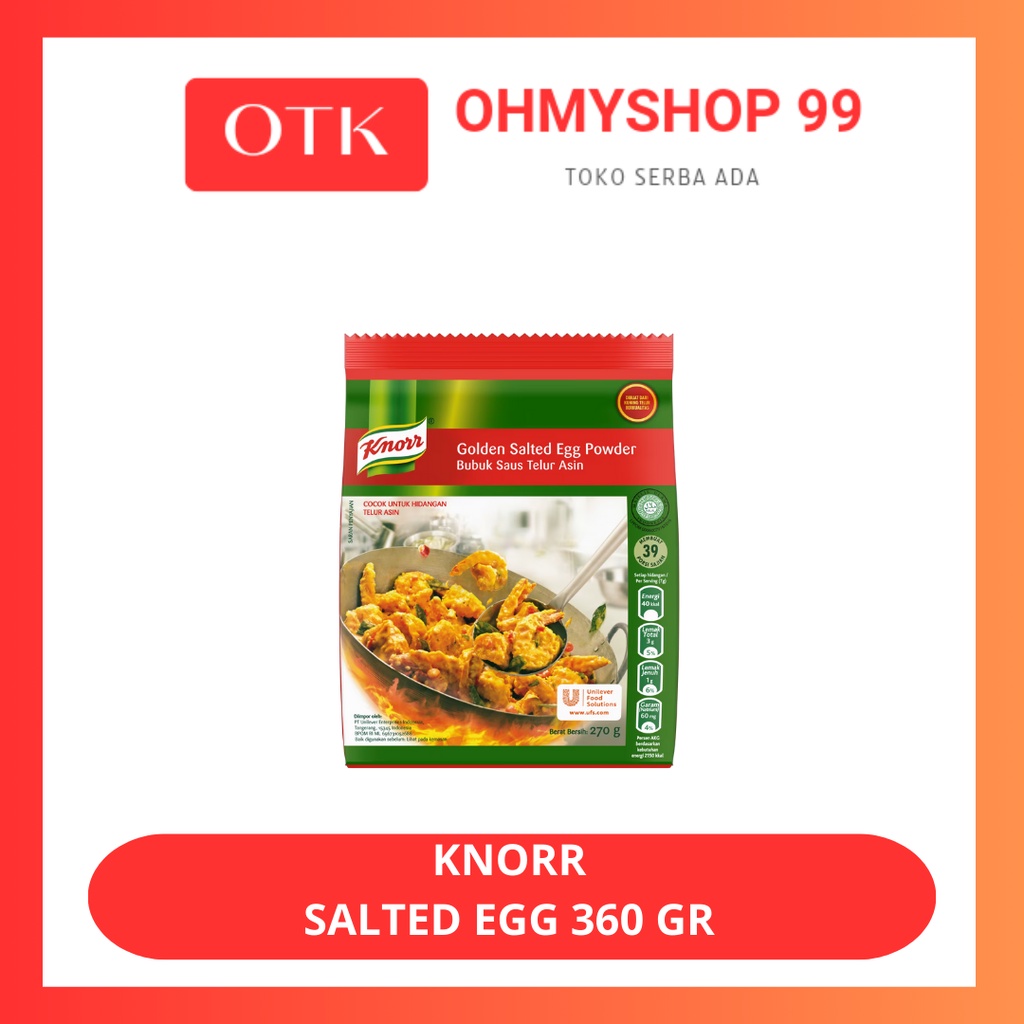 Knorr Golden Salted Egg Bubuk Saus Telur Asin 270gr