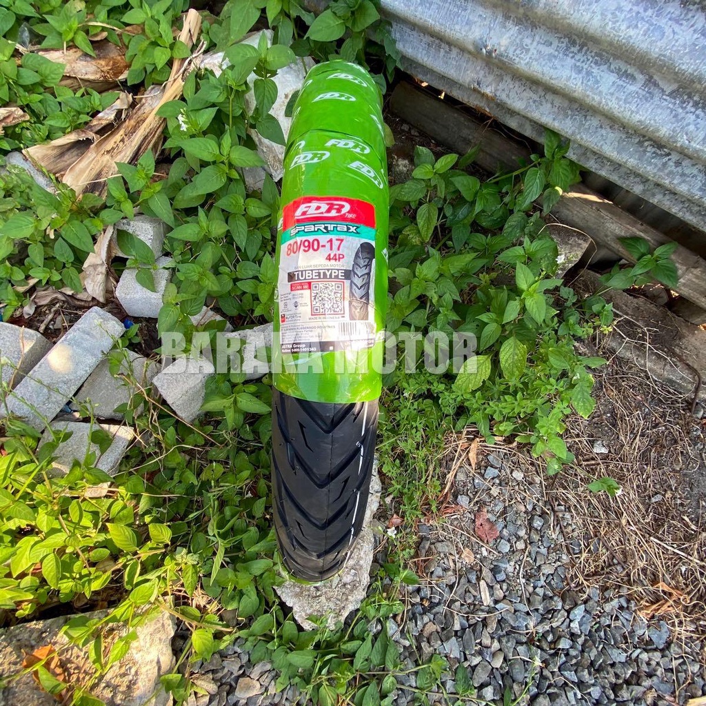 Ban Tubetype Depan 70/90-17 dan Belakang 80/90-17 Jupiter/ Vega/ Supra X 125/ Blade (Spartax FDR)