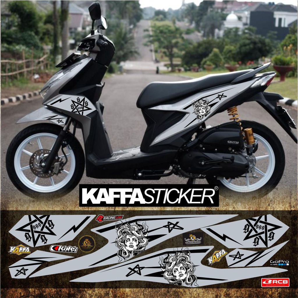 Variasi motif Striping Variasi Beat Deluxe/Beat Street Sticker List-Simple Elegan Beat Deluxe Medus 