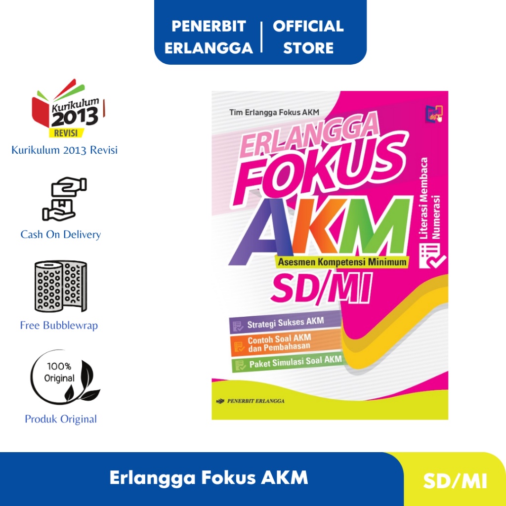 BUKU SOAL ERLANGGA FOKUS AKM SD/MI ERLANGGA Erlangga