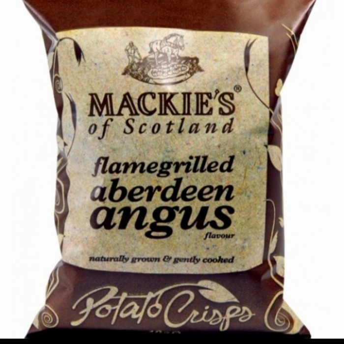 

mackies potato chips scottlandia flamegrilled aberdeen Angus 150gr