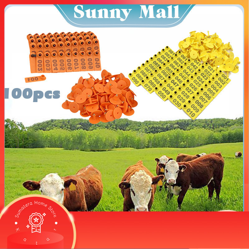

asi Ternak -EarTag Sapi Babi Penanda Nomor 001-100
