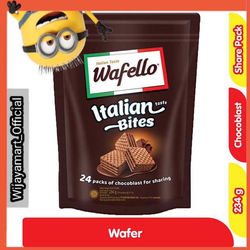 

Wafello Italian Bites Cokelat 234 g