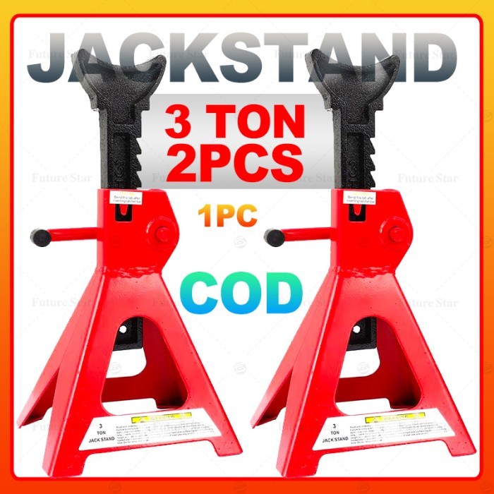 Dongkrak Jack Stand 3 Ton 2pcs Set /Lift Scissor Jack Penahan Tahanan Dongkrak Penyangga Mobil /