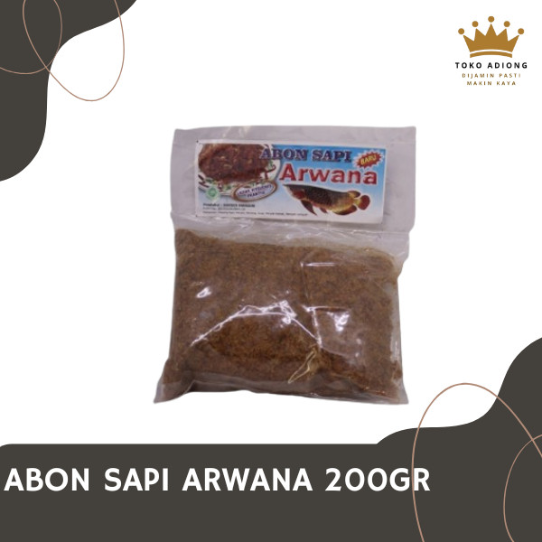 

ABON SAPI CAP ARWANA KEMASAN 200GR-enak dan bergizi-untuk topping