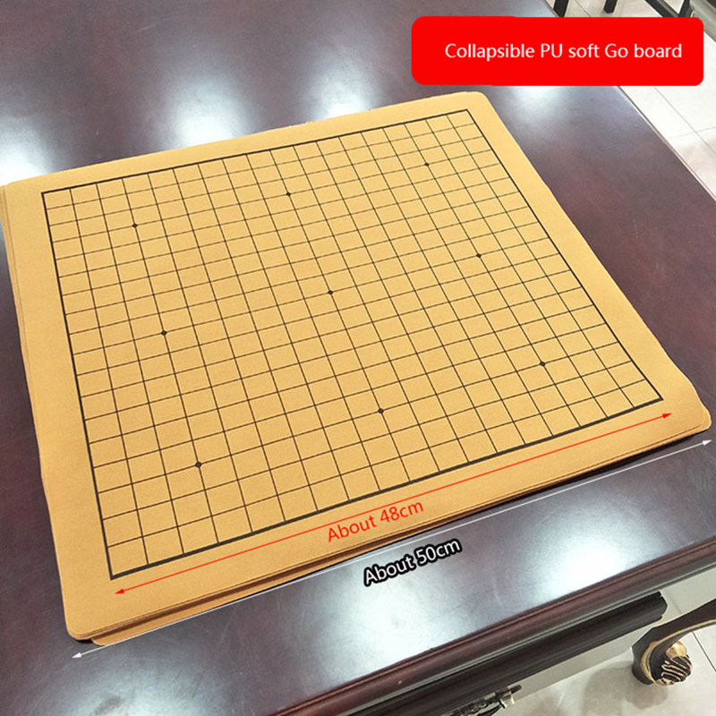 

1 piece PU soft Go board flannel cloth folding portable chessboard