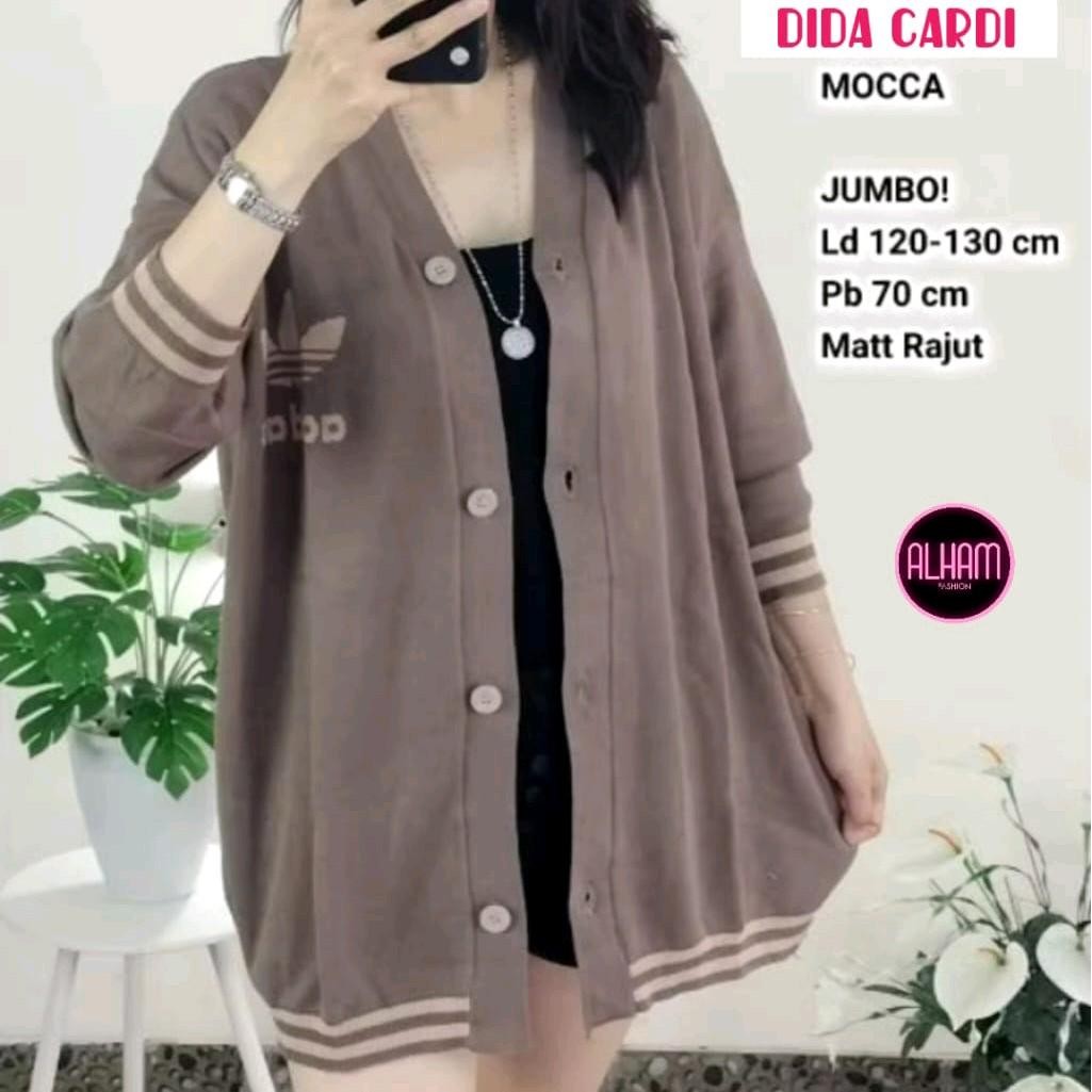 Dida Cardigan Sweater Rajut Import Jumbo Oversize Busui Full Kancing