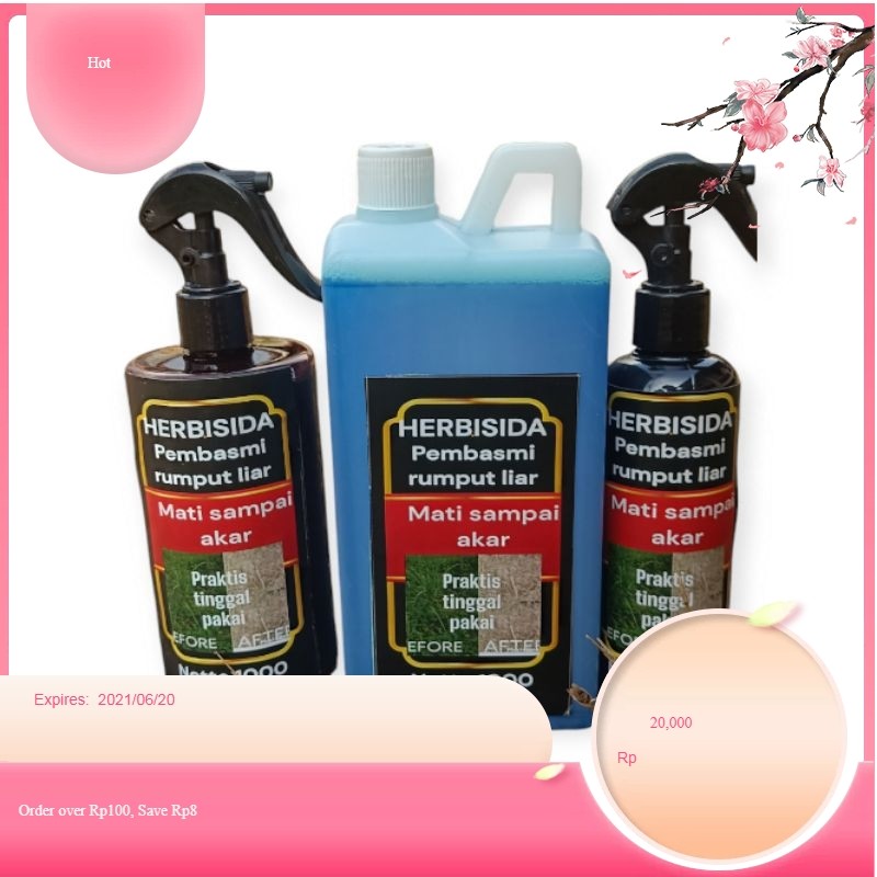 Terlaris Paket Hemat Lengkap 1 Jerigen dan 1 Botol Spray Herbisida Kontak Racun Obat Pembasmi dan Pe