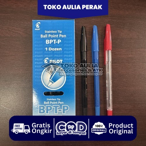 

STAINLESS BPT-P PILOT BALL POINT PEN/PCS