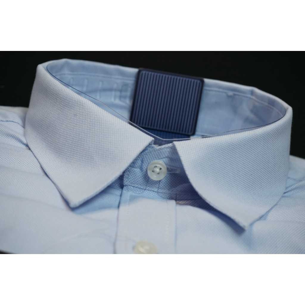 Kemeja STANLEY ADAMS Pria Lengan Pendek Formal Reguler Fit Sky Blue/Biru Langit | Hem Pria Jumbo