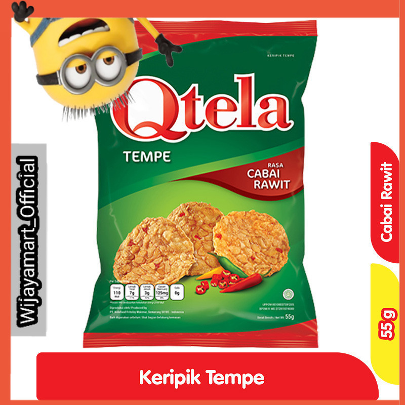 

Qtela Keripik Tempe Cabai Rawit 55 g