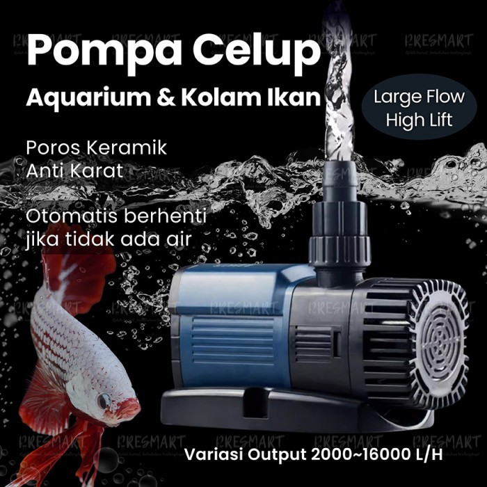 Water Pump Pompa Air Kolam Koi Aquarium Ikan Low Watt JTP Series Pompa Hemat Listrik Akuarium