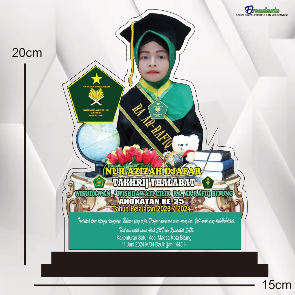 Jam Unik Plakat akrilik Kado wisuda