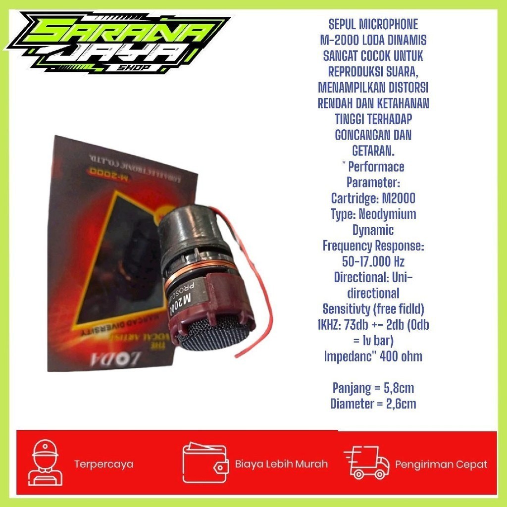 LODA M-2000 SPULL MIC PROSOUND M2000 MICROPHONE