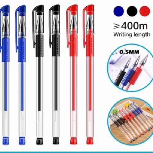 

Bulpoin Gel Pulpen Tinta Cair Isi Ulang Pena Stationary 0.55mm runcing ATK murah