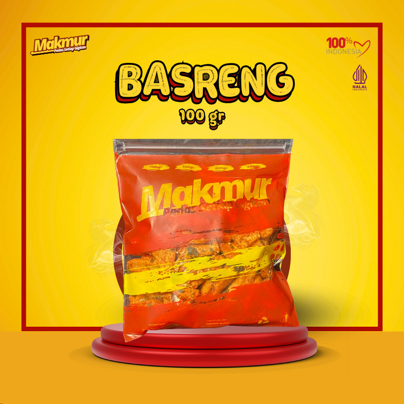 

Makmur Basreng Varian Level Pedas - Makanan Ringan Viral