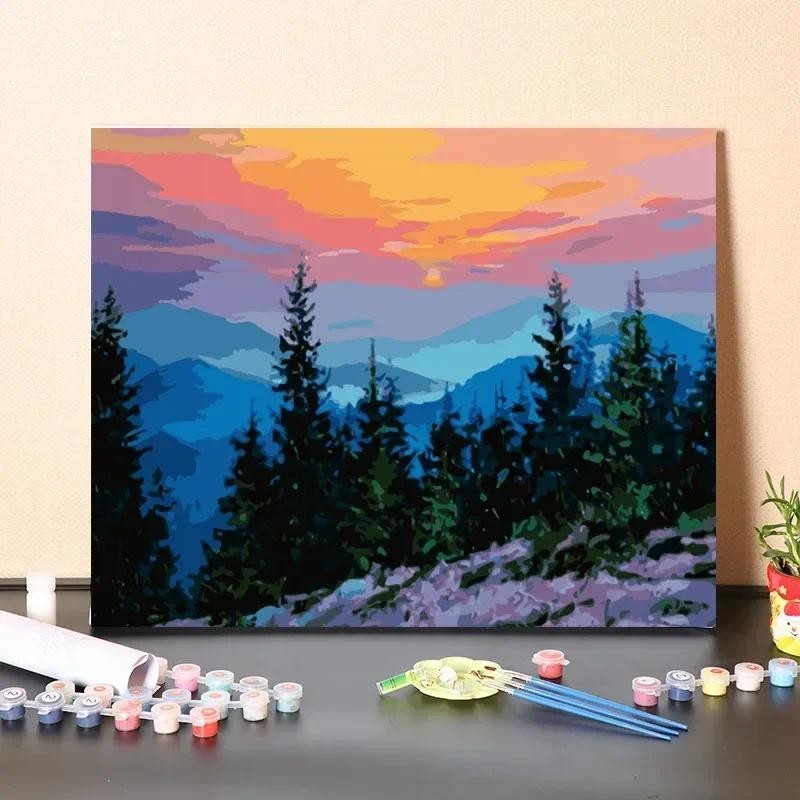 

4124561Digital oil painting living room decorative painting sofa background wall hanging painting