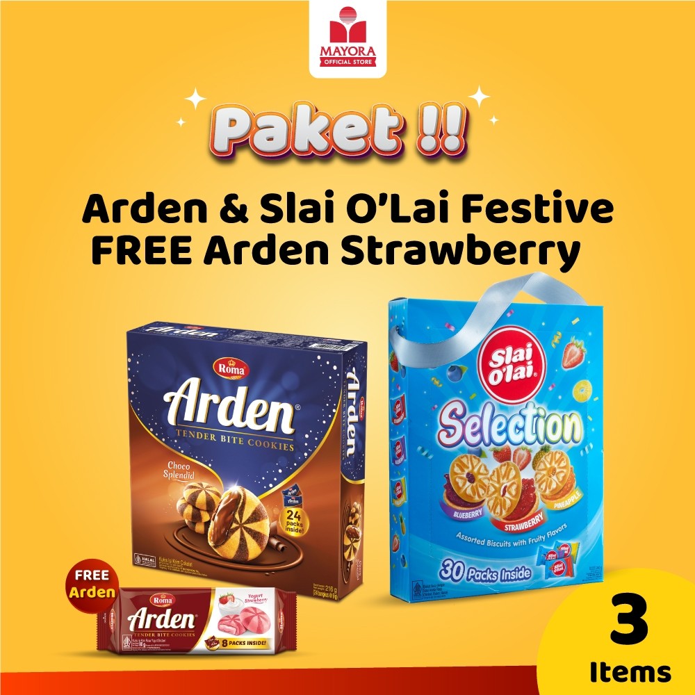 

Paket Arden & Slai O'Lai Festive FREE Arden Strawberry
