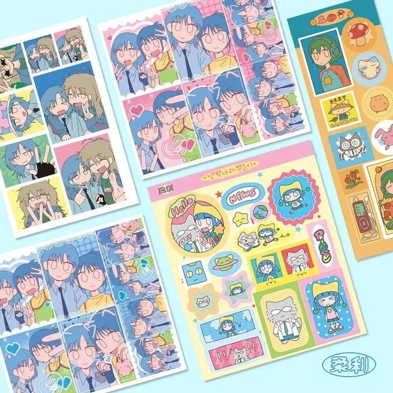 

Rouli Character Sticker Guben Handbook Material Diy Mobile Phone Case Gupan Ipad Decoration Korean Style