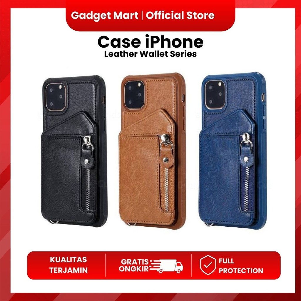 Case iPhone Apple X / XR / XS / XS MAX / 11 / 12 /13 PRO / PROMAX Leather Wallet Series
