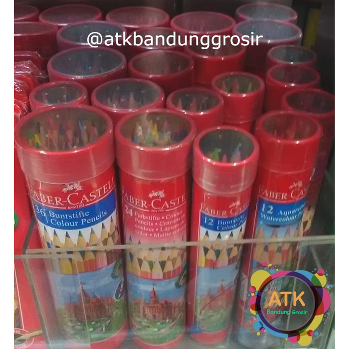 

Pensil Warna Faber Castell 36 L Classic Tin Round 115828 Kaleng Bulat